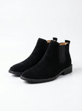 Botines Hombre Chelsea Gamuza Negra
