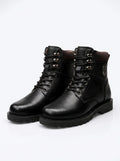 Botines Hombre Cuero Genuino Negro